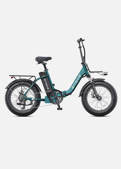 Sea Green ENGWE L20 2.0 E-Bike, perfect for fitness rentals with 750W motor and foldable design.