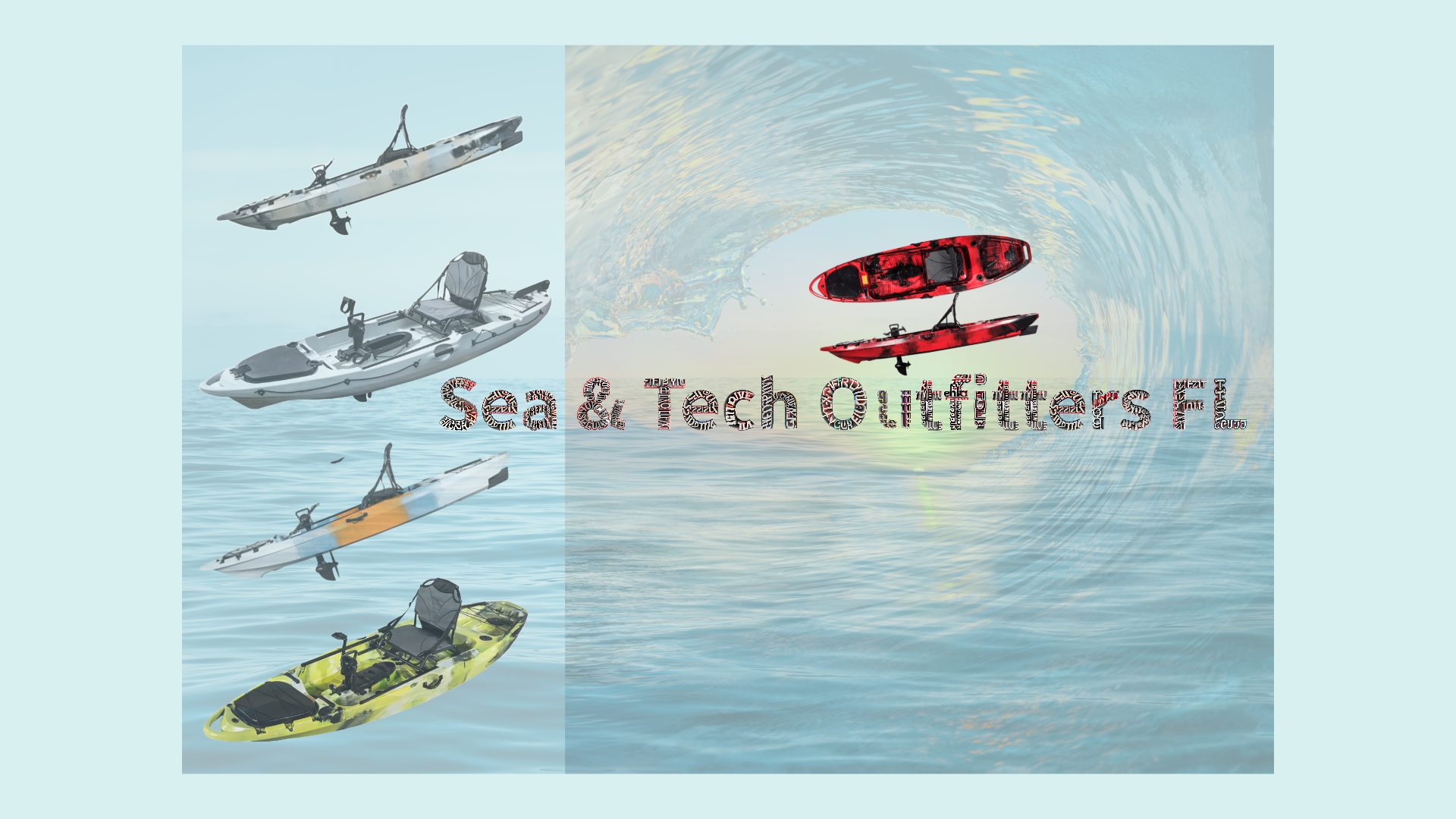 10' outfitted fishing kayak rental options with pedal and rudder system for lakes and coastal waters.