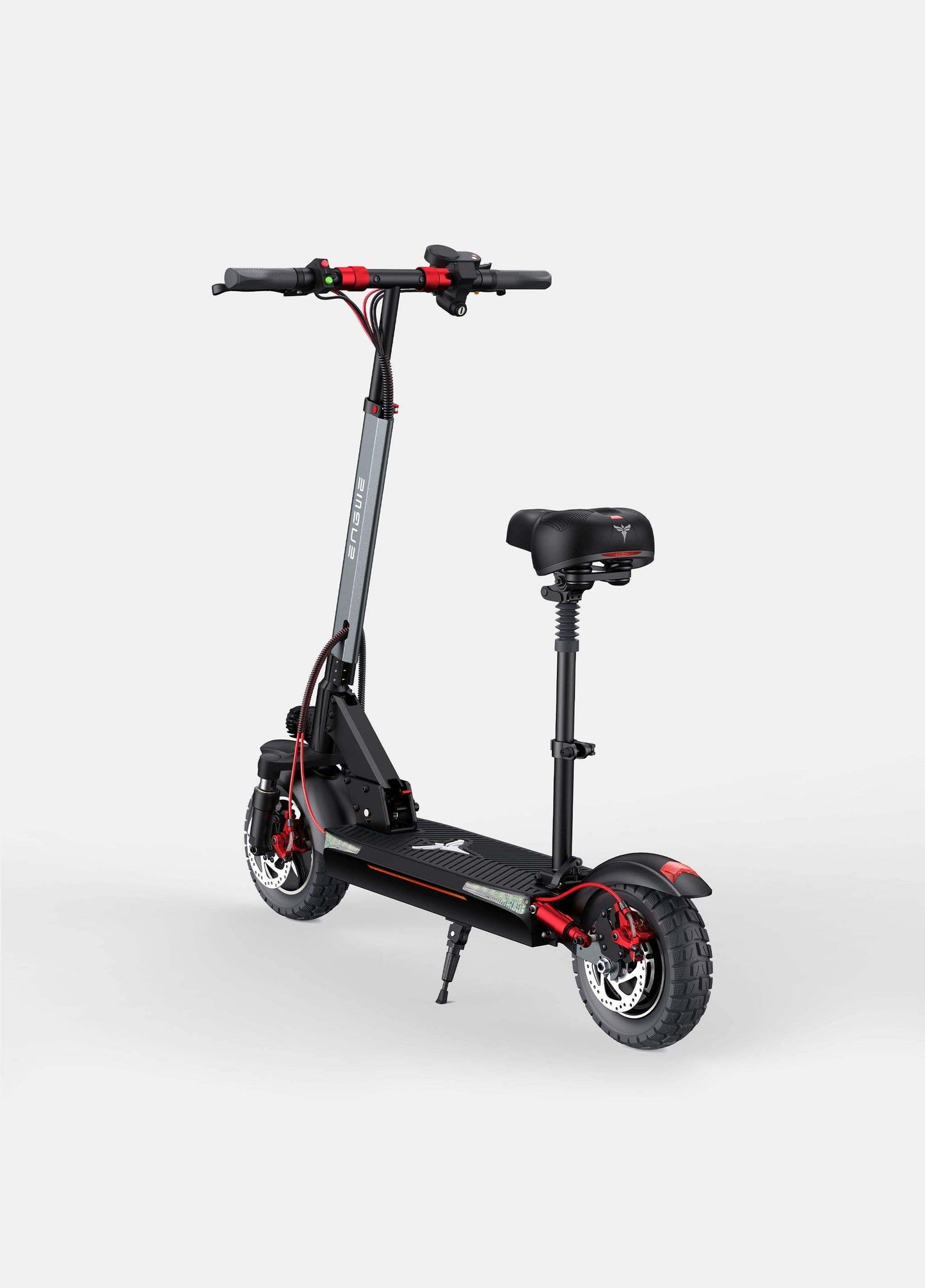 E-Scooter Rental ENGWE Y600 600W with 70 km range, black color, seated design.